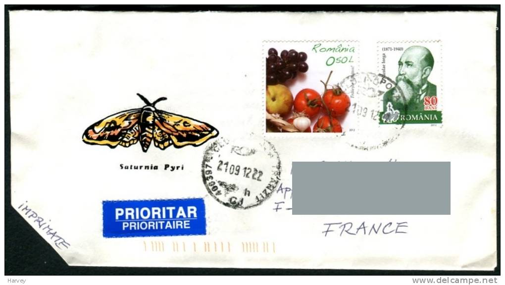 Roumanie => France 09/2012 Nicolae Iorga - Postmark Collection