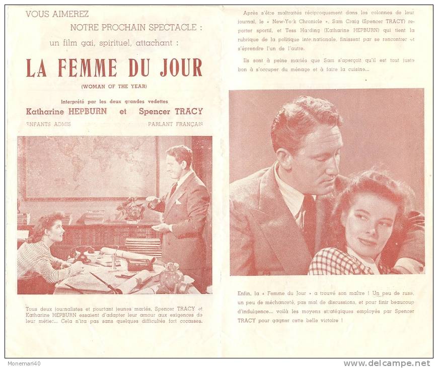 Programme Du Forum, La Plus Belle Salle De Liège (Belgique) - ESCALES A HOLLYWOOD (Frank Sinatra) - Années 1947-48 - Programs