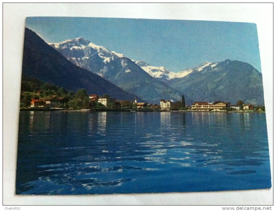 Zwitserland Schweiz Suisse BE Bonigen Brienzersee Superbe Carte Tres Bon Etat Ecrite En 1975 - Bönigen