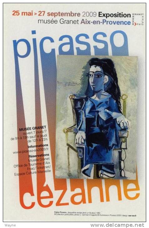 CP Publicitaire - Picasso Cézanne - Peintures & Tableaux