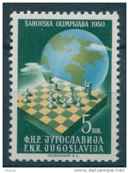 Yugoslavia Republic, Chess 1950 Mi#618, Mint Never Hinged - Nuovi