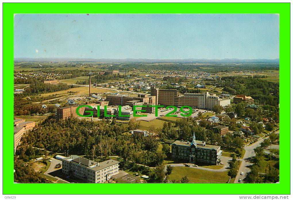 CHICOUTIMI, QUÉBEC - PANORAMA DE L´HOTEL-DIEU , ST- VALLIER, ÉCOLE D´AGRICULTURE, L´ÉVÊCHÉ, COLLÈGE BON-PASTEUR - - Chicoutimi