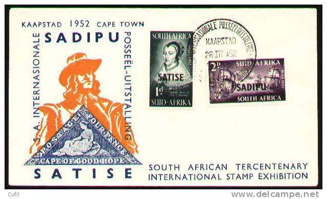 SOUTH AFRICA 1952 - FDC Of The International Stamp Exhibition At Capetown - FDC