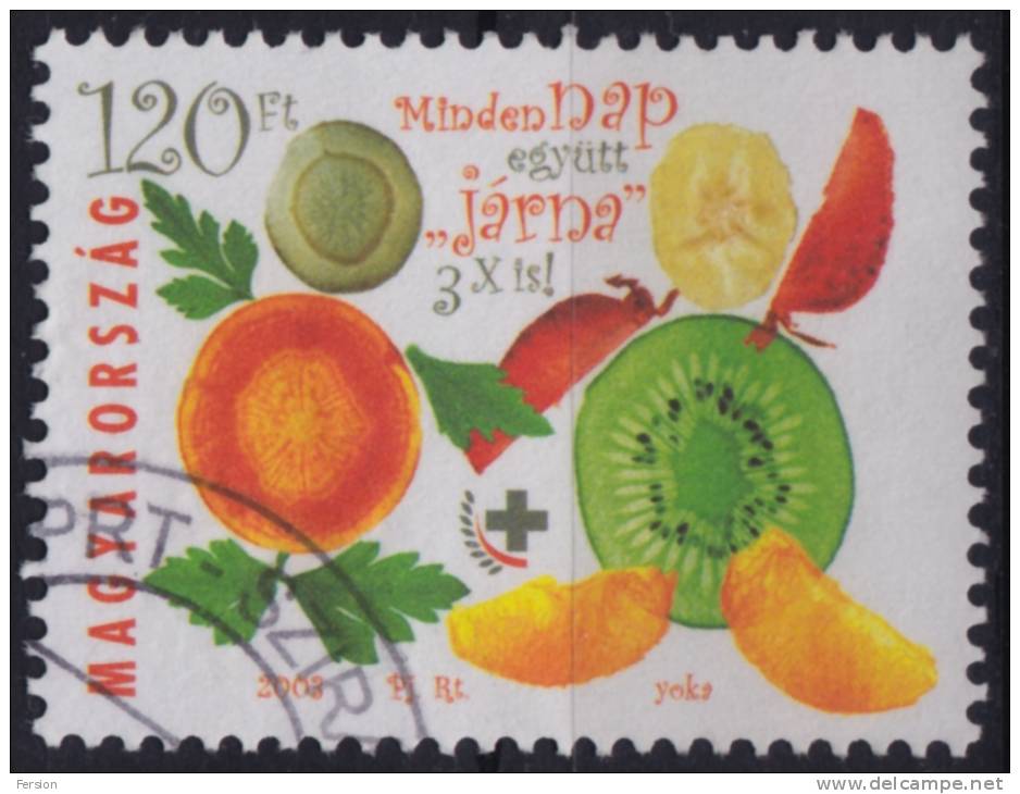 2003 - Hungary Ungarn Hongrie - Red Cross - Rotes Kreuz - Croix Rouge - HEALTH Fruits And Vegetables - Gebraucht