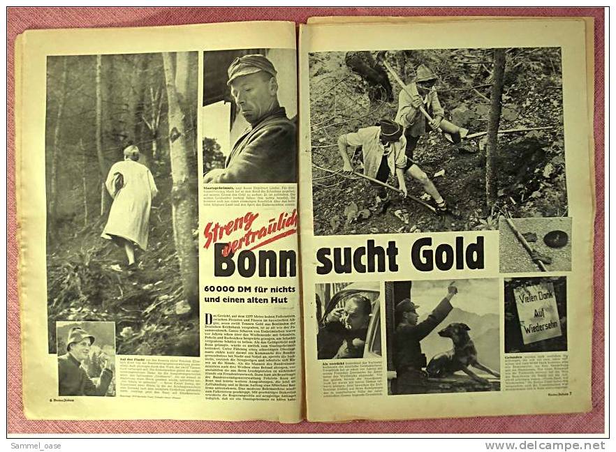 Münchner Illustrierte Zeitschrift 18. 9. 1954 - Streng Vertraulich : Bonn Sucht Gold  - Sonderbericht Oktoberfest - - Other & Unclassified