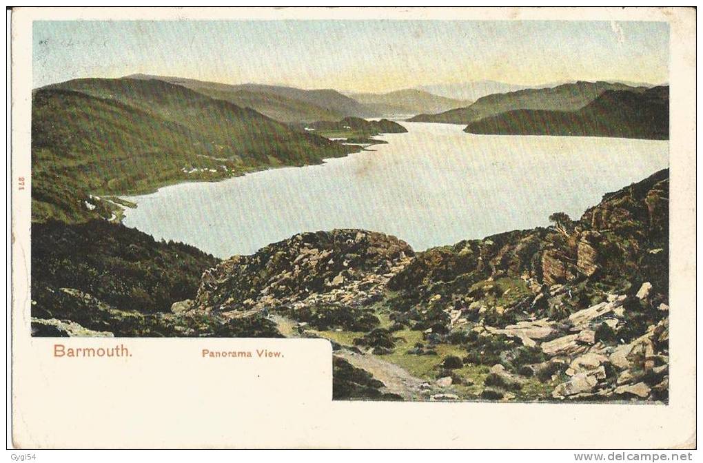 Barmouth Panorama CPA 1906 - Merionethshire
