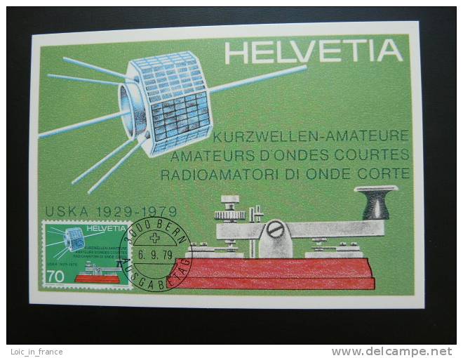 Radio Satellite  Carte Maximum Maxicard Suisse Switzerland - Europe