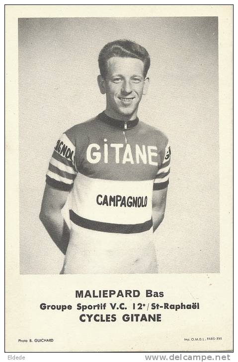 Willemstad Bas Maliepard Cyclist Born In  Champion Advert Cycles Gitane Campagnolo - Sportifs