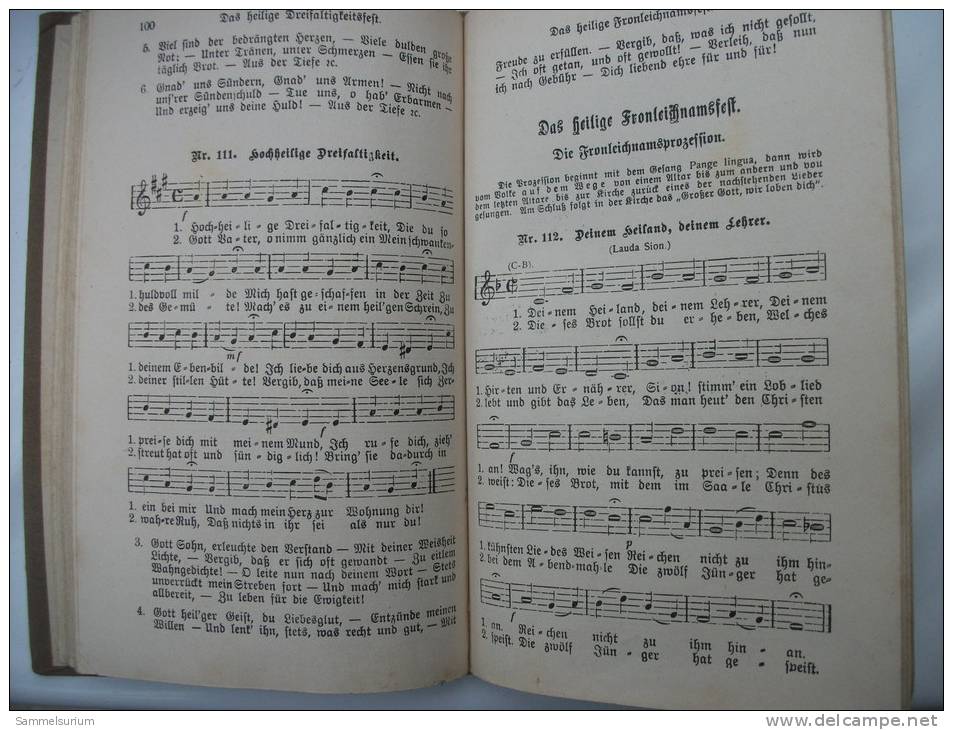 "Gesänge Aus Dem Katholischen Andachtsbuche LAUDATE" Bistum Augsburg Von 1927 - Christianism