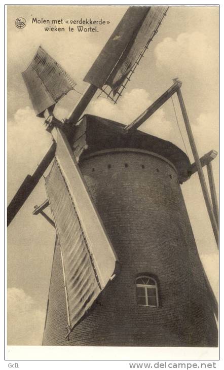 Merksplas - Molen Met Verdekkerde Wieken Te Wortel - Merksplas