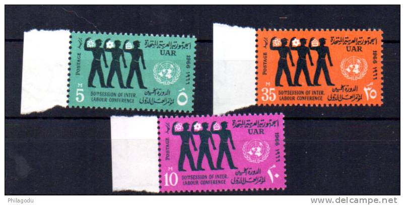 Egypte 1966, Conférence Internationale Du Travail, 674 / 676**, - Unused Stamps