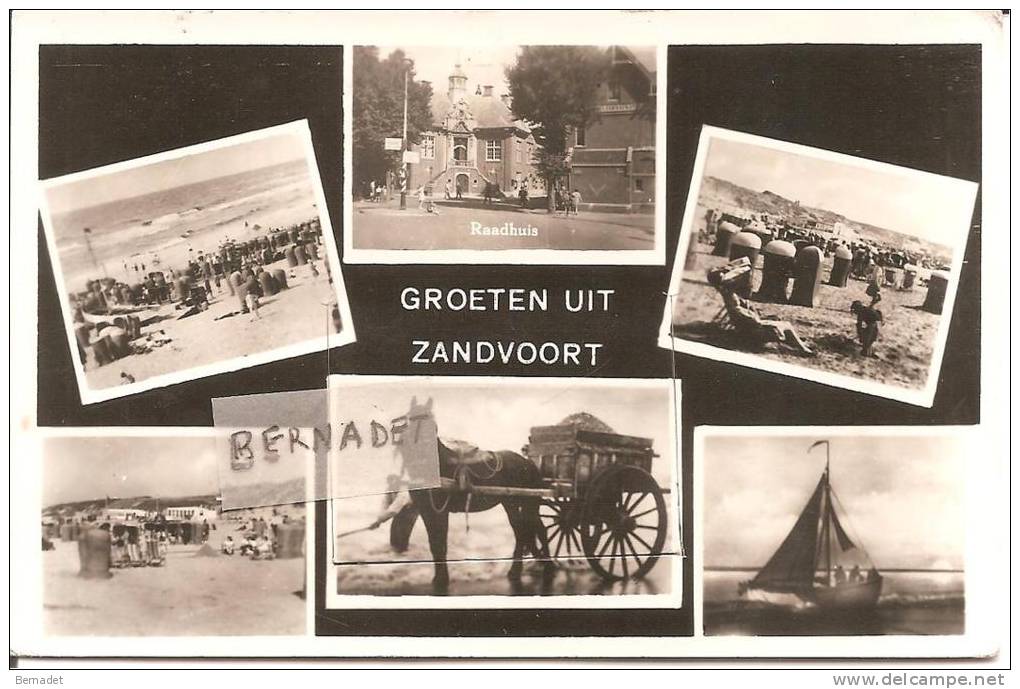 GROETEN UIT ZANDVOORT .. CARTE A SYSTEME COMPLETE  ( 10 VUES ) - Zandvoort