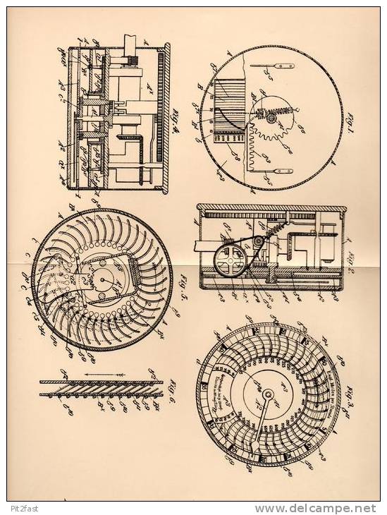 Original Patentschrift - L. Cowey In Brondesbury , 1905 , Tachometer , Tacho Für Automobile , Motorrad  !!! - Moto