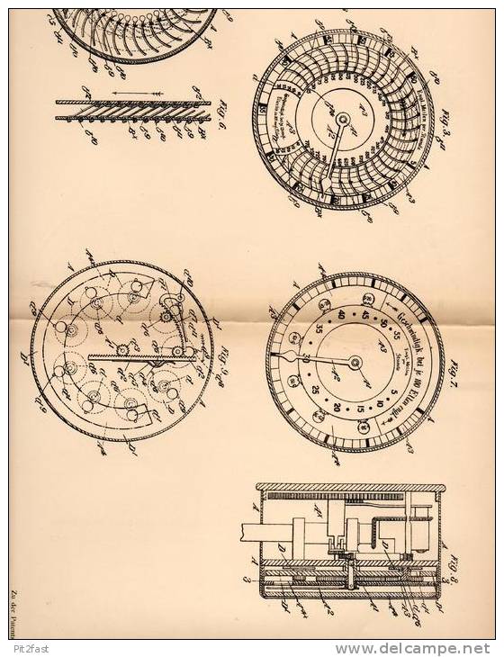 Original Patentschrift - L. Cowey In Brondesbury , 1905 , Tachometer , Tacho Für Automobile , Motorrad  !!! - Motorfietsen