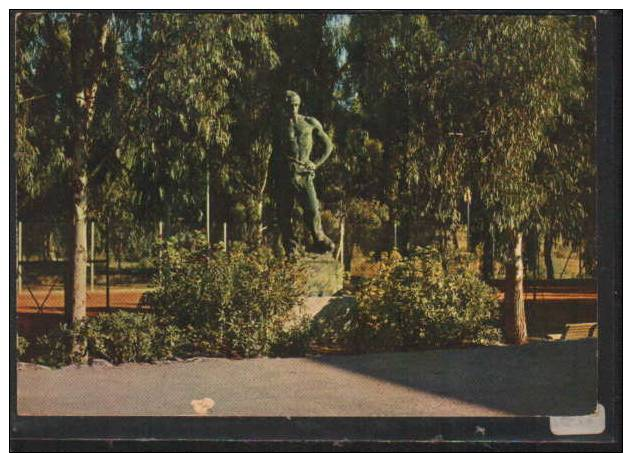 G4482 CAMPOFRANCO STATUA DEL MINATORE PIAZZALE FORESTERIA - Caltanissetta