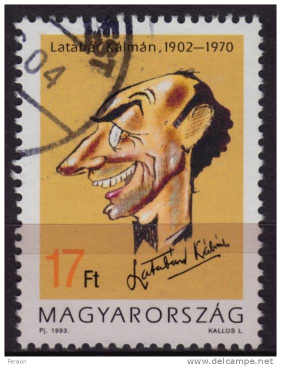 1993 - Hungary - Latabar Kalman - Hungarian Actor - JUDAICA - Joodse Geloof