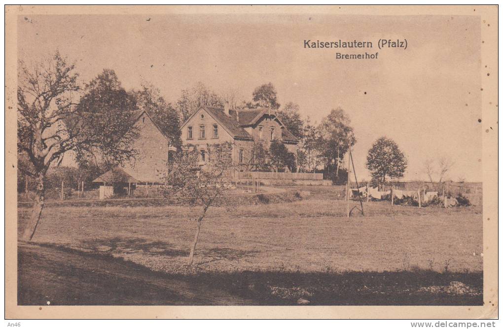 KAISERSLAUTERN  -GERMANIA - BREMERHOF  VG 1920 BELLA FOTO D´EPOCA ORIGINALE 100% - Kaiserslautern
