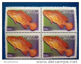 South Africa  2000 - One Block Of 4 Marine Life Sealife Fish Animal Fauna RSA Definitive Stamps MNH SACC 1293 SG 1210 - Nuevos