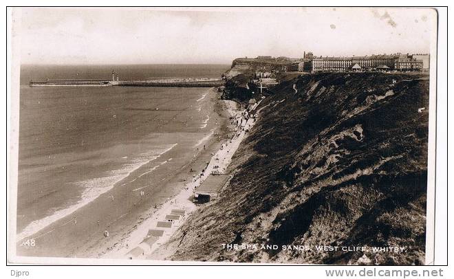 Whitby   The Spa And Sands  West Cliff - Whitby