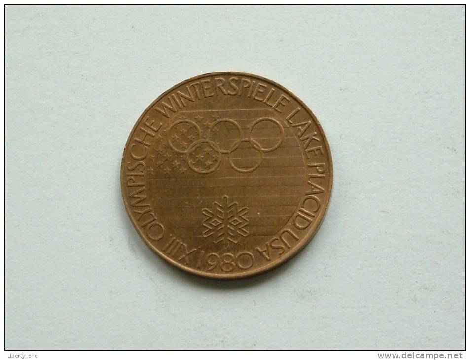 XIII OLYMPISCHE WINTERSPIELE LAKE PLACID USA 1980 ( Uncleaned - For Grade, Please See Photo ) ! - Otros & Sin Clasificación