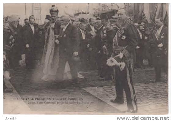 50-  100265 -   CHERBOURG    -     Voyage Presidentiel ,départ Du Cortege - Cherbourg