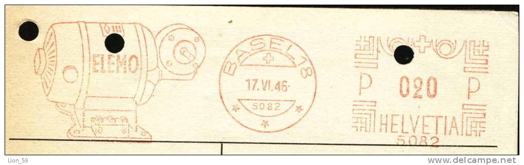13641 Cover Lettre Brief 1946 BASEL - ELEMO ELEKTROMOTOREN - Switzerland Suisse Schweiz Zwitserland - Affranchissements Mécaniques