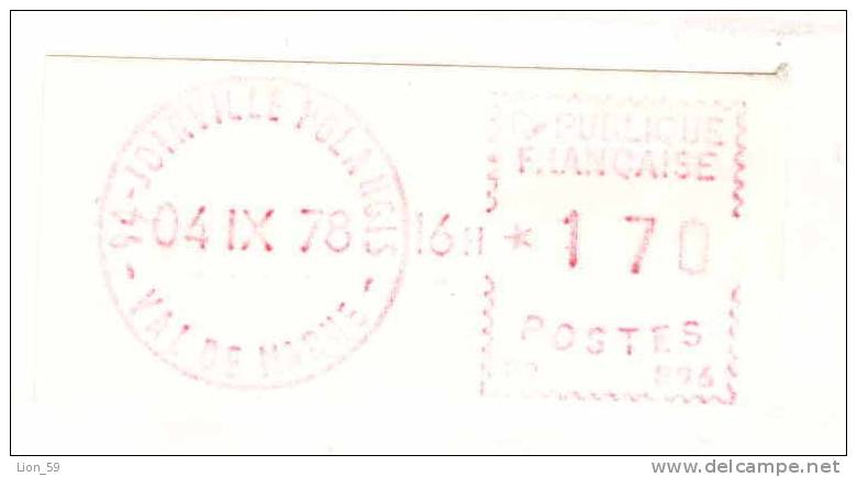 13615 /  Cover Lettre Brief  1978 JOIRVILLE POLAHGIS  VAL DE MARNE - France Frankreich Francia - 1969 Montgeron – White Paper – Frama/Satas