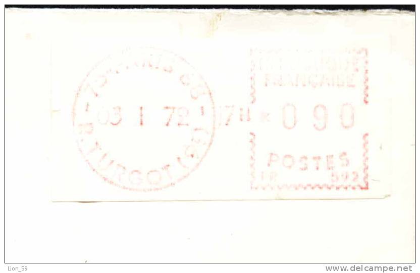 13644 /  Cover Lettre Brief DISTRIBUTEURS 1972 - 75 PARIS 68 - France Frankreich Francia - 1969 Montgeron – Papier Blanc – Frama/Satas