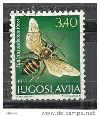 YUGOSLAVIA 1978 - BEES 3.40  - USED OBLITERE GESTEMPELT - Honeybees