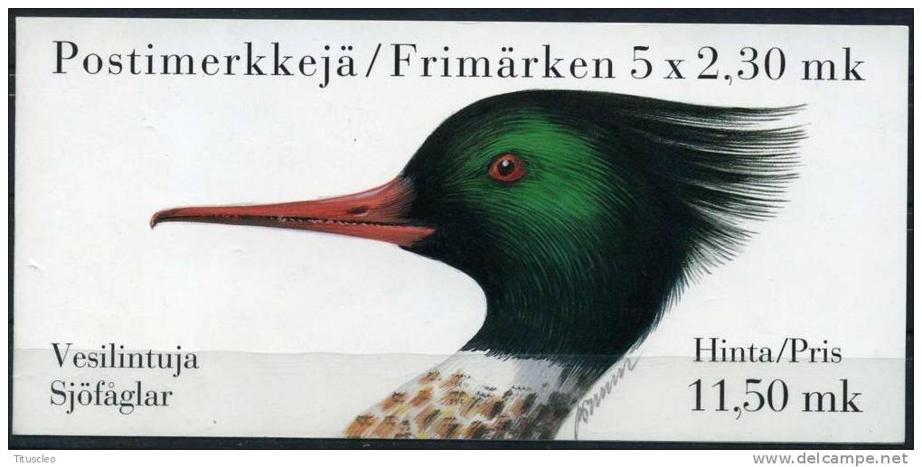 FINLANDE C1189** Oiseaux Aquatiques - Libretti