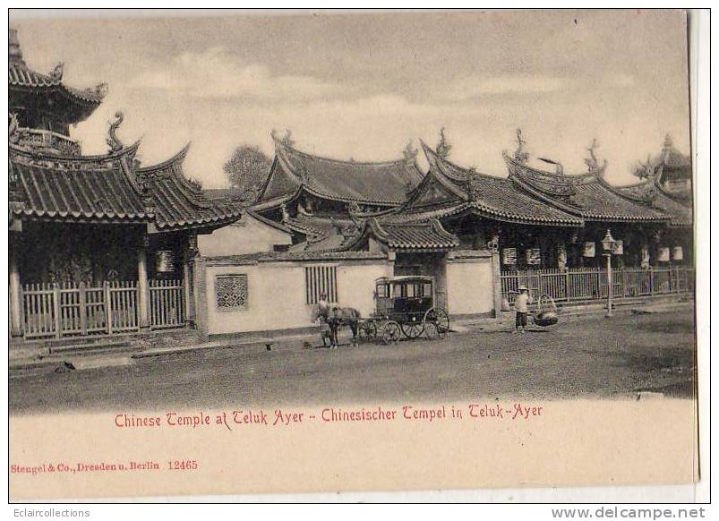 Asie    Chine  ...Temple  Teluk Ayer - Chine