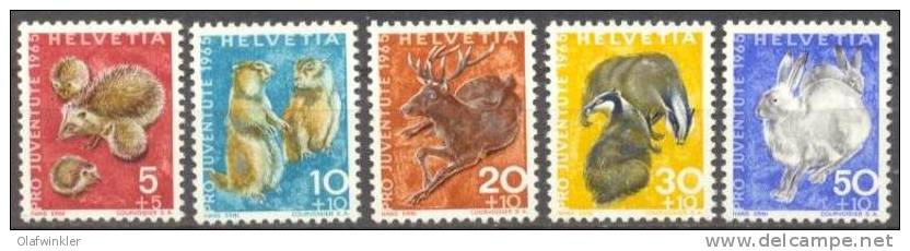 1965 Pro Juventute Zum 210-4 / Mi 825-30 / Sc B350-4 / YT 759-63 Postfrisch / Neuf Sans Charniere / MNH - Nuevos