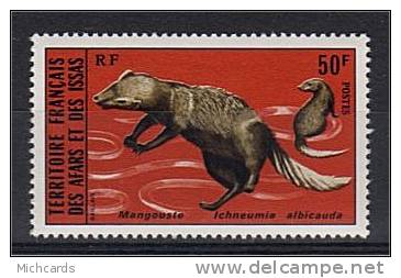 AFARS ET ISSAS 1975 - MANGOUSTE - Neuf Sans Charniere (Yver 397) - Unused Stamps