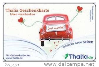 Germany - Allemagne - Thalia  Just Married Car - Carte Cadeau - Carta Regalo - Gift Card - Geschenkkarte - Gift Cards