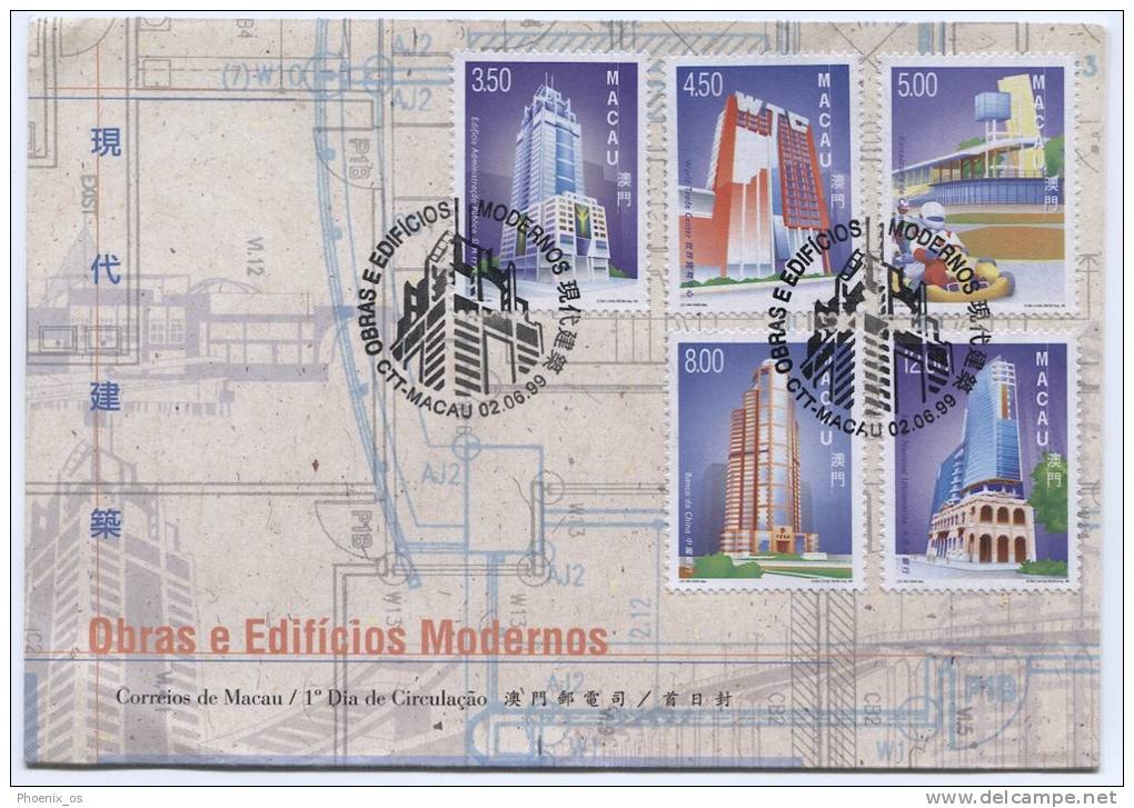 MACAU, Envelope, 1999. - Lettres & Documents