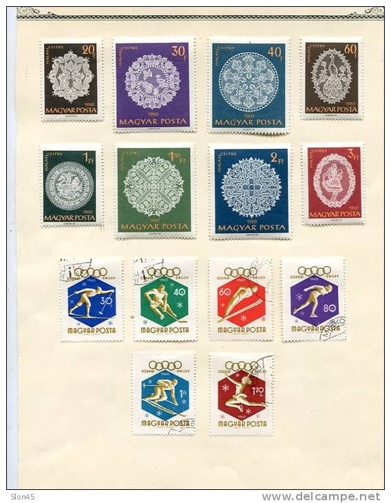 Hungary Collection 1958-1962 MH on pages Cv 285 euro