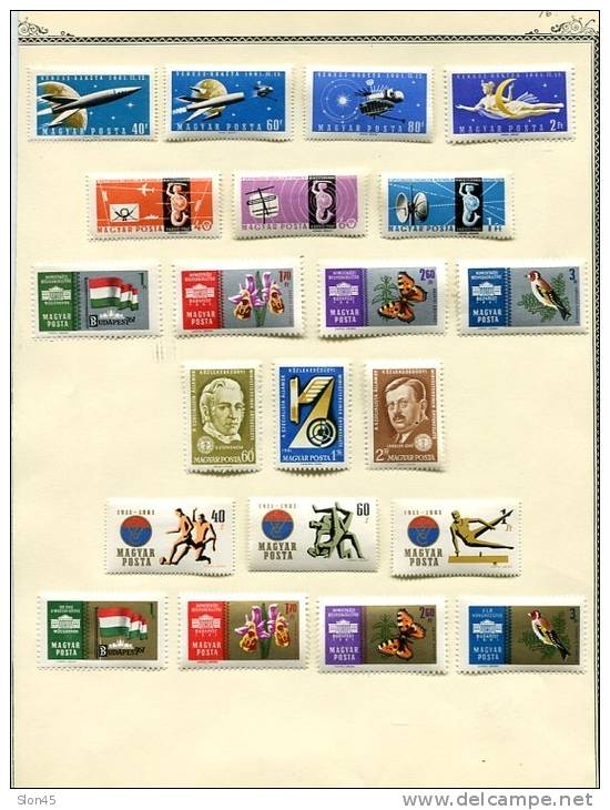 Hungary Collection 1958-1962 MH on pages Cv 285 euro