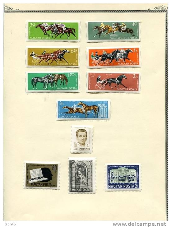 Hungary Collection 1958-1962 MH on pages Cv 285 euro