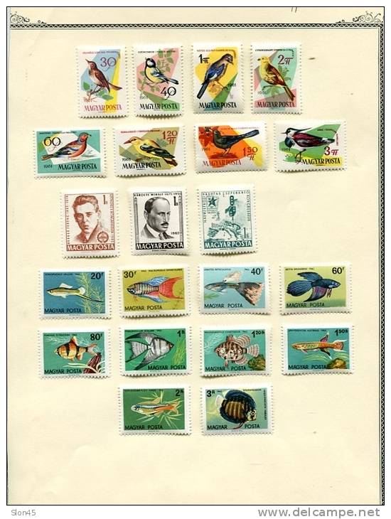 Hungary Collection 1958-1962 MH on pages Cv 285 euro