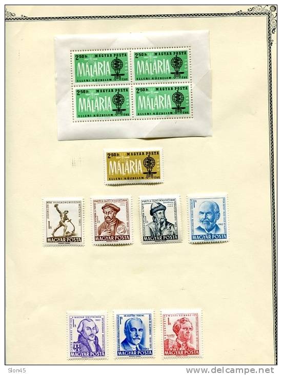 Hungary Collection 1958-1962 MH on pages Cv 285 euro