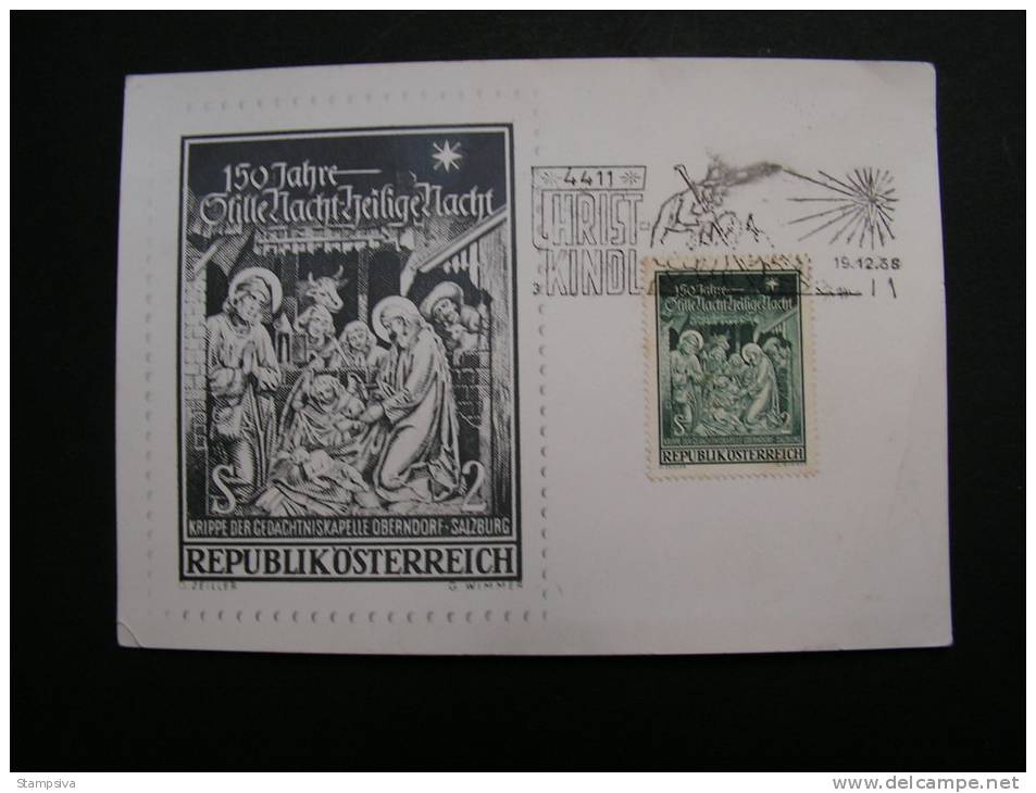 == Austria  Karte Christkindel 1968  Mit Taxe - Covers & Documents