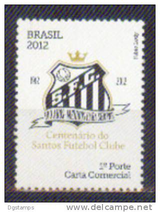 Brasil 2012 ** Centenario De Santos Futbol Club. Emblema. See Description. - Unused Stamps