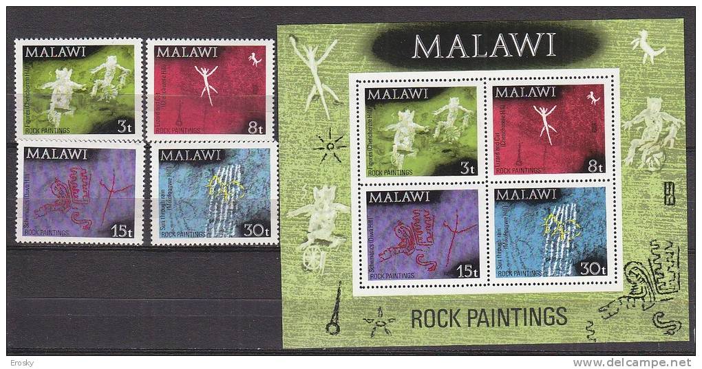 A1265 - MALAWI Yv N°182/85 + BF ** FOLKLORE COSTUMES ARTISANAT - Malawi (1964-...)