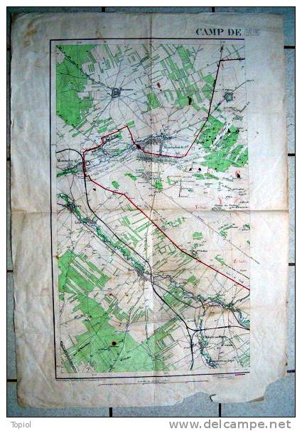 CHALONS  Camp De 1912  1/20000  90x63 - Topographical Maps