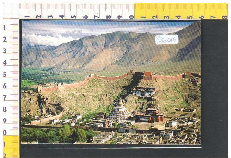 S86016 CINA CHINA GYANTSE MONASTERY VIEW FROM GYANTSE GREAT FORTESS CASTELLI - Cina