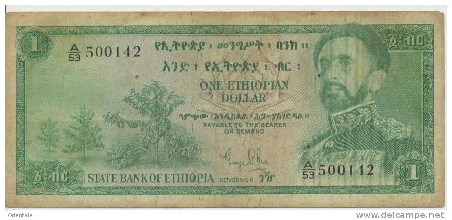 ETHIOPIA P. 18a 1 D 1961 G - Ethiopie