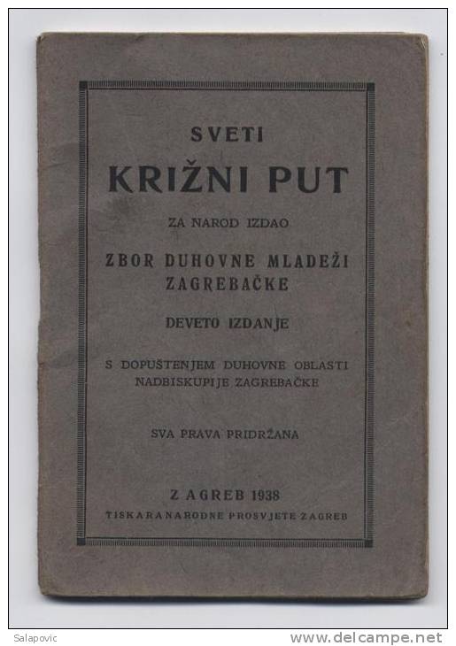 SVETI KRIŽNI PUT 1938 - Slawische Sprachen