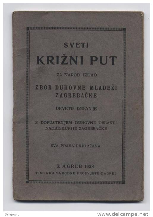 SVETI KRIŽNI PUT 1938 - Langues Slaves