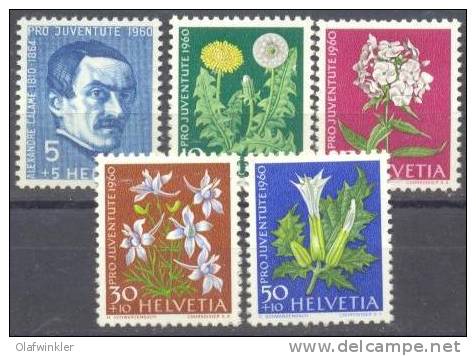 1960 Pro Juventute Zum 183-7 / Mi 722-6 / Sc B298-302 / YT 668-72 Postfrisch/neuf/MNH - Neufs