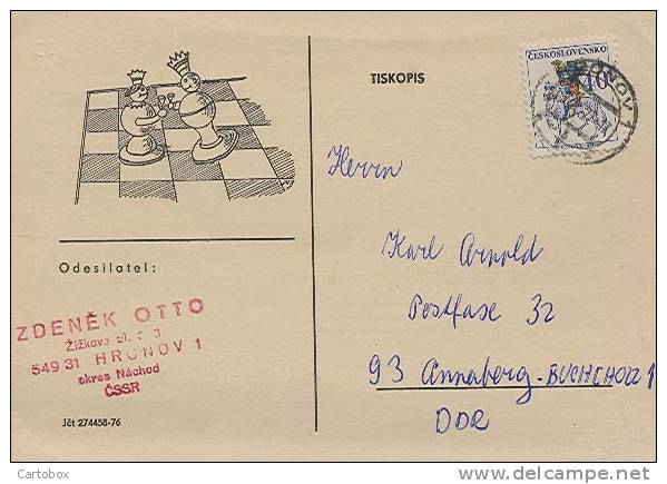 Schaken - Schach - Chess :  Tjechie / Ceskoslovensko  / CSSR ( 2 X Scan) - Chess